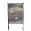 Scendor 1 paquet H 47,2 po x l 35,4 po Clôture d'intimité pour l'extérieur en métal + PE enduit extérieur