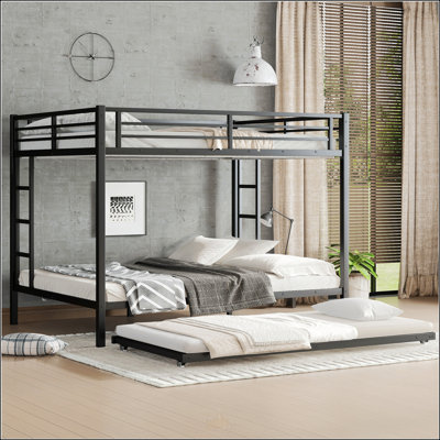 Lit superposé grand sur grand avec gigogne simple