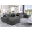 7 - Piece 179.86" U Shape Sectional Sofa Cloud Couch With Removable Ottomans & Cup Holder, USB & Type-C Charging Ports-1124442070