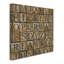 « grungy lettres large », art textuel sur toile tendue-23109839