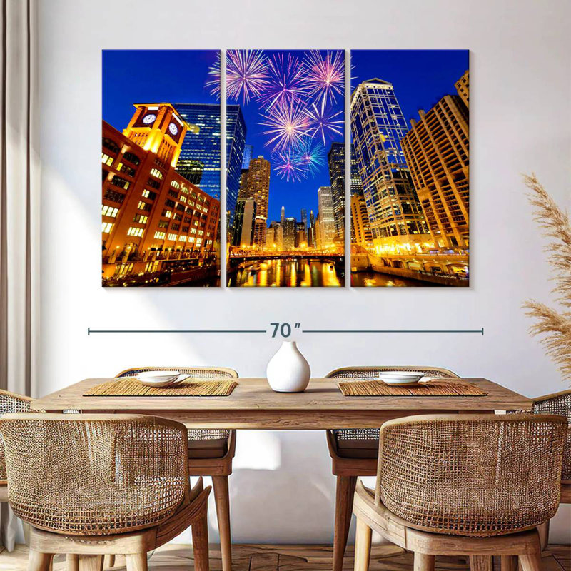Nicci Chicago Sky Lights, H 42 po x l 65 po