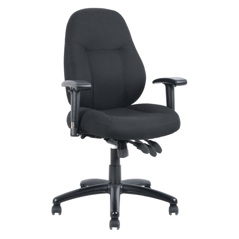 Chaise de bureau Burgan, dossier moyen, multifonction