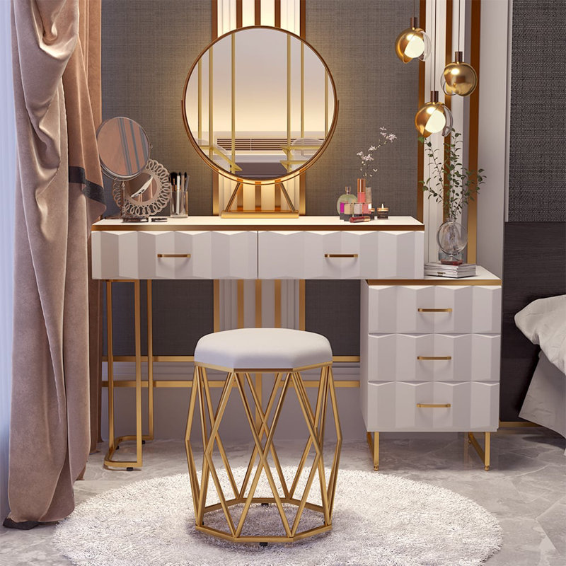 Azirah Dressing Table with Mirror