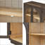 Large Storage Sideboard With Glass Doors And Unique Arched Design For Dining Room-580350867
