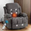 Fauteuil inclinable de massage pivotant à 360 ° - Revêtement en velours - Massage 8 points et chaleur - Chargement USB - Porte-gobelets?-582301681