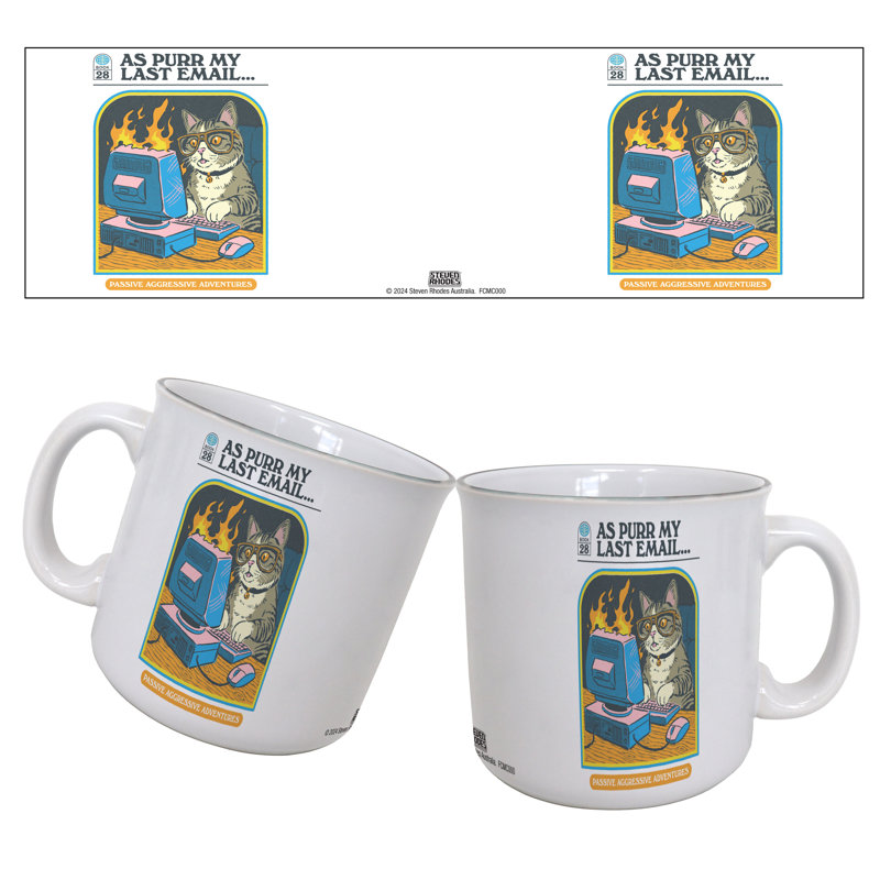 Steven Rhodes - Selon mon dernier courriel, 20 oz Tasse de camping