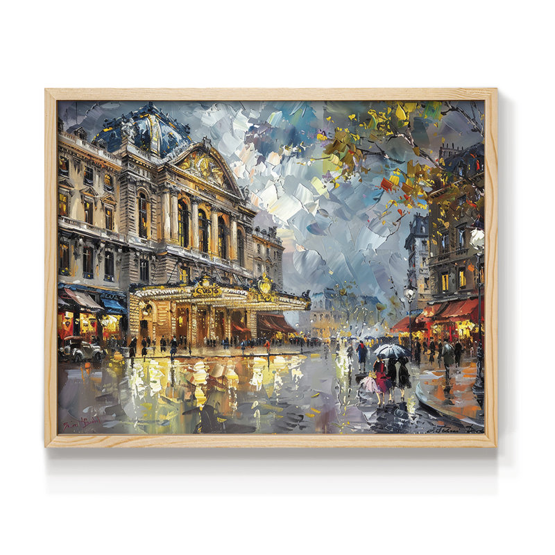 Série paysage - CIX - Reproduction encadrée - Restickable, Naturel, H 11 po x l 14 po