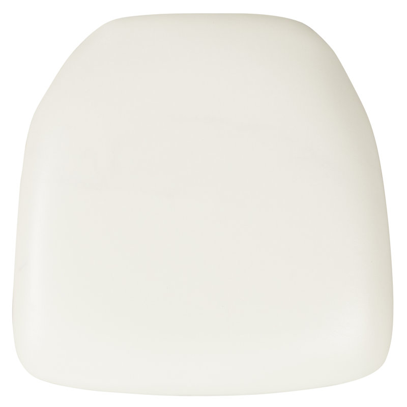 Elegant White Vinyl Chiavari Chair Cushion for Indoor Use
