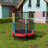 Costache 140cm D Hexagon Backyard Above Ground Trampoline