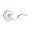 Cortina Wave/Drop Keyed (Entry) Door Lever with Round Rosette-130283168-104660529-104660539