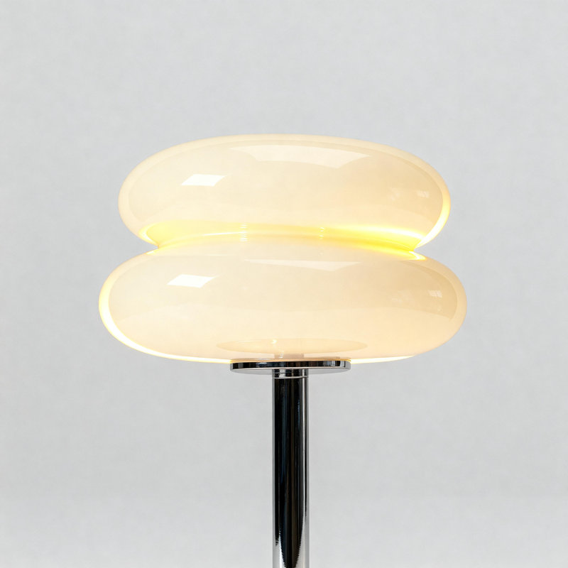 Lampe de table élégante en verre rétro