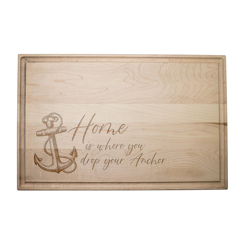 Home Is Where You Drop Your Anchor, planche à découper