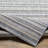 Striped Blue/Charcoal Indoor/Outdoor Area Rug-821619737