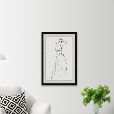 « sexy back ii », reproduction de peinture à l’acrylique encadrée