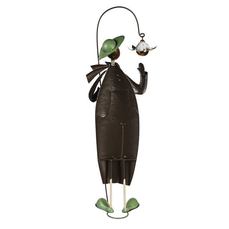 Statue de fermier Muscanell avec fleur