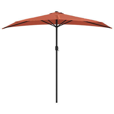  Balcony Parasol Aluminum Half