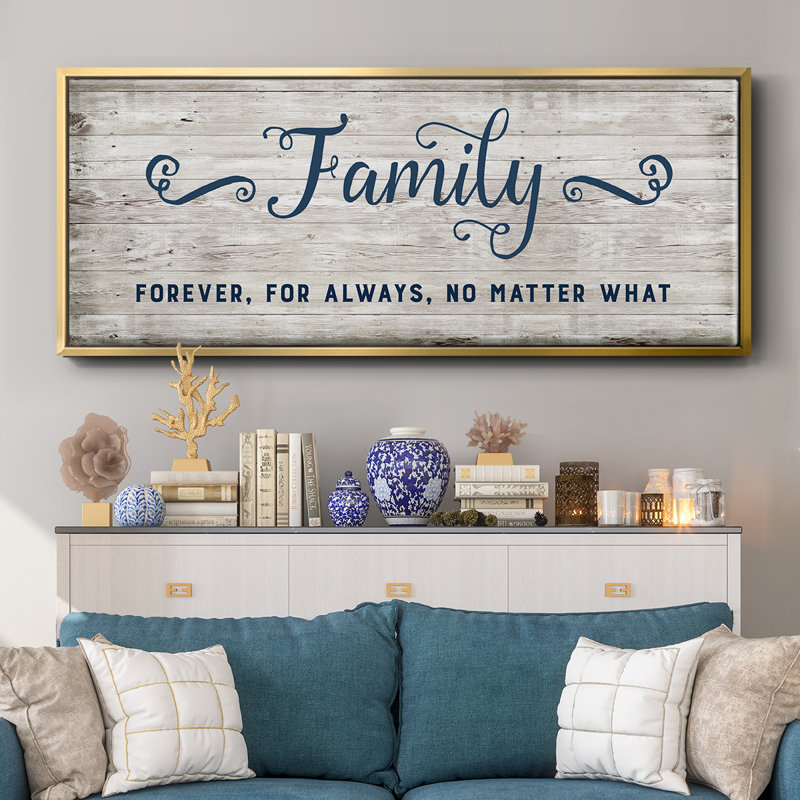 «Family Forever» - toile encadrée