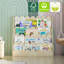Wavy Wooden Front Facing Bookshelf-103058638
