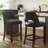  Bisto Faux Leather Upholstered Counter Height Bar Stool With Solid Wood Legs Set of 4-850962805-850962806