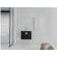 Meuble-lavabo mural 24 po avec lavabo en céramique et porte d'armoire latérale