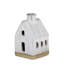 Chalets, céramique - ensemble / 2 pièces: 2,5 x 2,5 x 4,25, lrg: 3,25 x 2,5 x 6