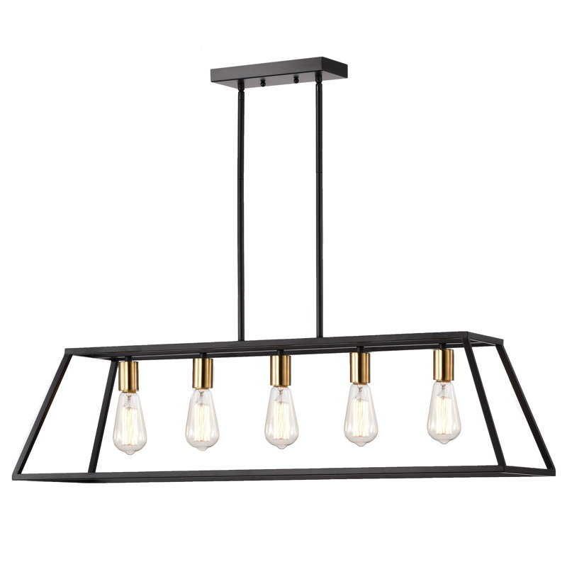 Hajra 5 - Light Kitchen Island Pendant, Textured Black