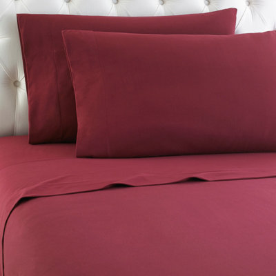 Ensemble de draps à poche profonde en microflanelle® de couleur unie