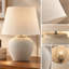 Lampe de table en céramique neutre 20 "sable (beige clair)