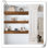 Ensemble de 3 tablettes flottantes en bois massif Dawnesha