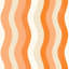Rouleau de papier peint à rayures ondulées abstrait orange et crème-961950055