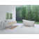 Dune 68'' x 34'' Freestanding Soaking Solid Surface Bathtub