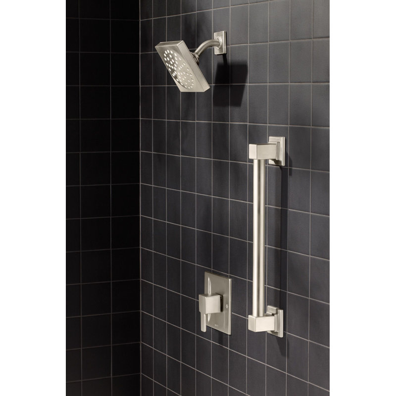 90 Degree 42" Designer Grab Bar, 14.96" W, Chrome