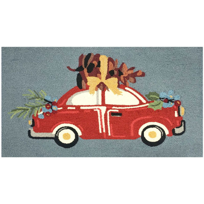 Pinecone arbre sur une voiture de taille 30 po x 48 po, L 30 po x L 48 po