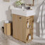 Meuble-lavabo 21,6 po avec lavabo en céramique