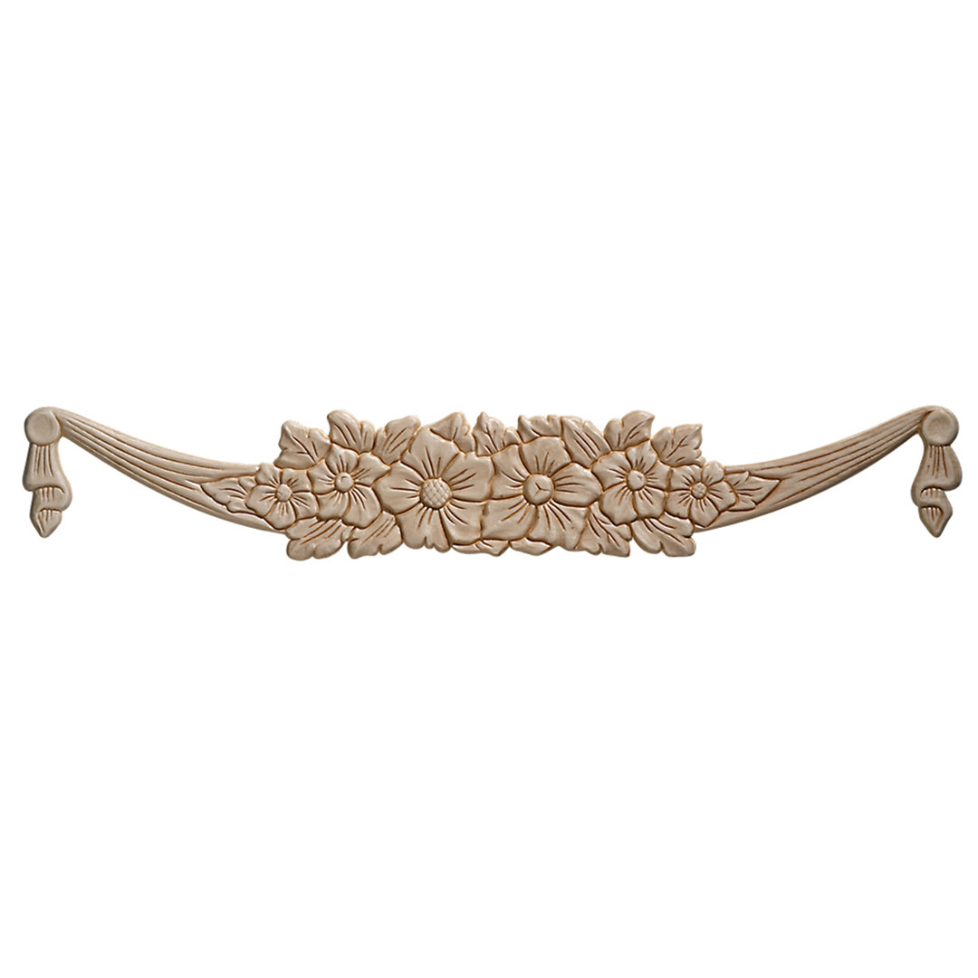 3.38'' H x 21.25'' W x 0.29'' D Wood Onlay Scroll Ornamental Mouldings