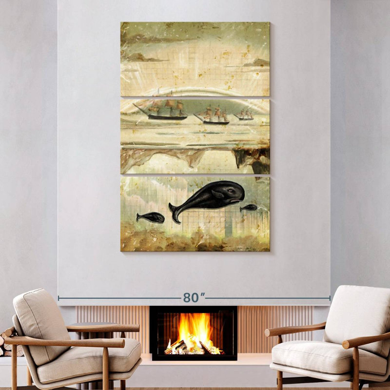 Brampt Paper Whale, 74" H x 48" W