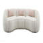 Canapé modulaire beige avec 3 coussins Boucle