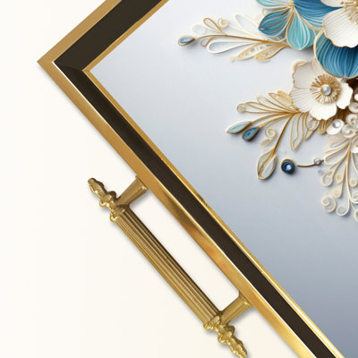 Élégant plateau en verre de 19,7 po x 11,4 po x 1,4 po | Fabrication 100% verre durable | Facile à nettoyer avec un chiffon humide | Idéal pour le service, la présentation décorative et l'organisation | Ajout élégant à la décoration intérieure