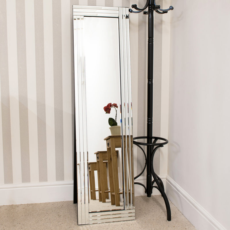 Phillip Glass Flat Mirror, 150cm H x 40cm W