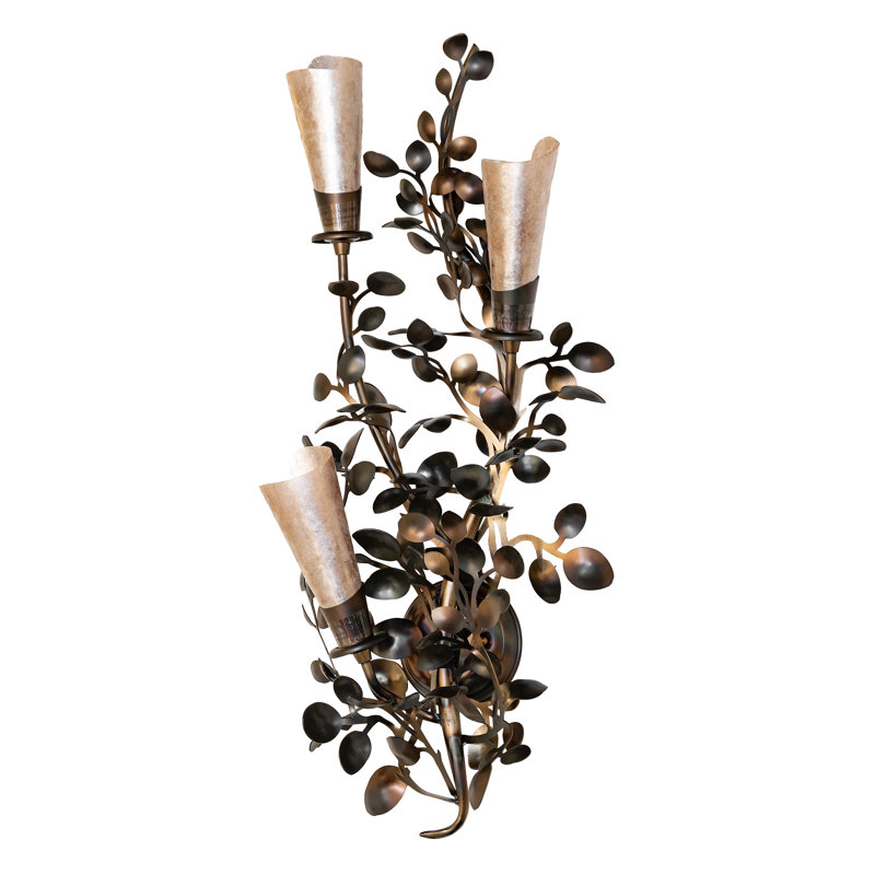 Applique murale en acier pour bougie