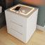 43cm W Manufactured Wood Bedside Table
