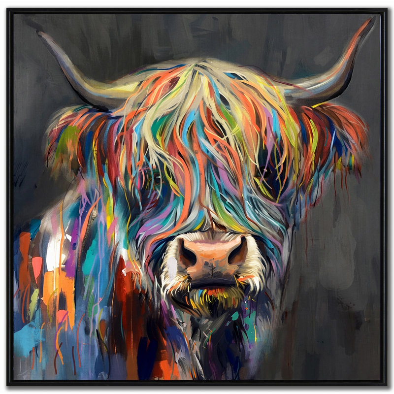 Rainbow Highland, art mural sur toile
