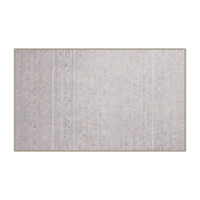 Tapis beige lavable à la machine