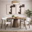 Ensemble de 2 chaises de salle à manger rembourrées confortables, en bois d'hévéa, de style moderne pour la cuisine.-389462412