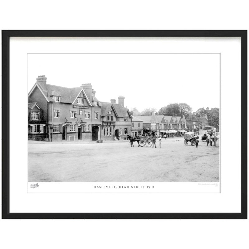 Haslemere, High Street 1901 by Francis Frith - Single Picture Frame Print, 40cm H x 50cm W x 2.3cm D