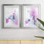 Fluid Magenta III - 2 Piece Single Picture Frame Print Set-780187925-780187920