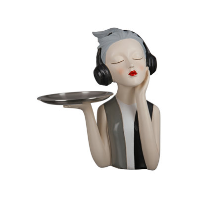 Esteves Girl with Headphones Figurine