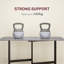 HOMCOM Mobile Drop Leaf Table with 6 Wheels & Brakes-706719642