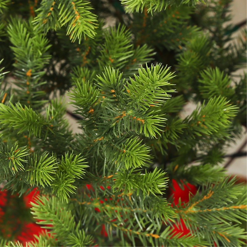 Arbre de Noël artificiel 6 pi, cèdre réaliste clairsemé avec 1933 pointes, assemblage facile, arbre de Noël à charnières pour les vacances de bureau à domicile, vert
