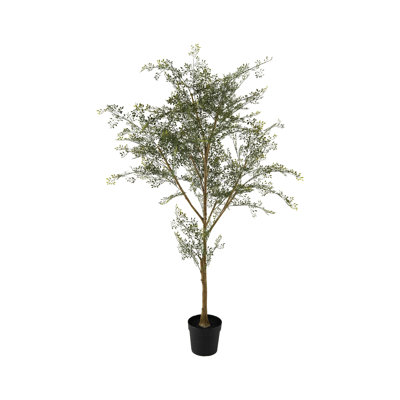 Faux arbre dans un pot en plastique